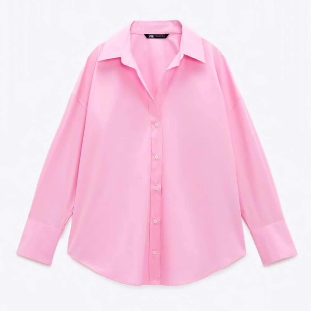 Zara womens oversized button down